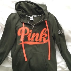 VS pink Olive/orange Hoodie