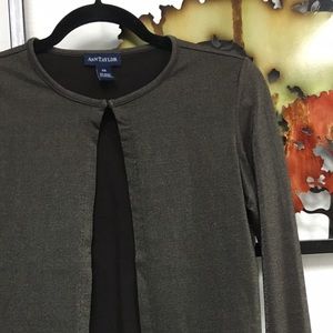{Ann Taylor} Dark grey cardigan