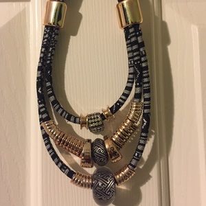 Gold tribal necklace
