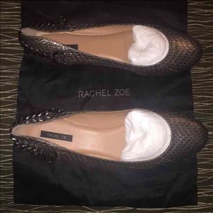 Rachel Zoe Real Snake Flats Size 11