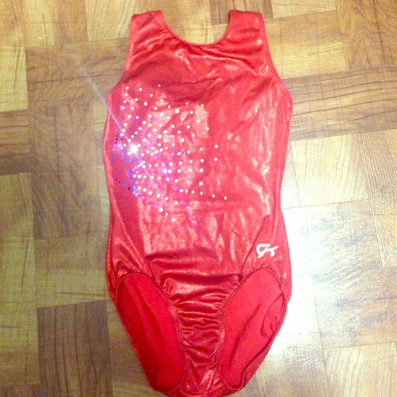 Red gk elite leotard AM