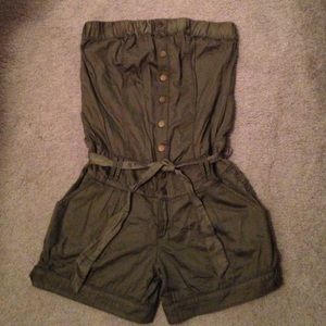 NWT Army Green Romper