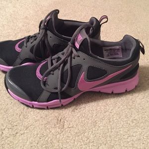 NIKE purple grey and black sneakers