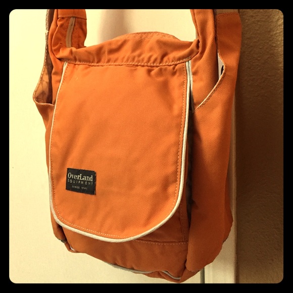 Overland equipment- orange shoulder bag