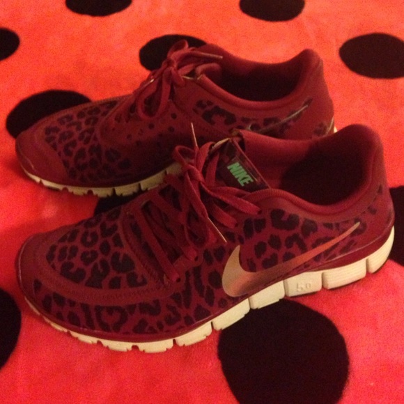 Nike Shoes - Cheetah Nike Frees Size 8