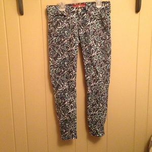 Lucky Brand printed skinny jeans