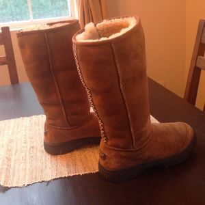 ugg ultimate tall braid chestnut