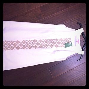 White and gold Lilly Pulitzer dress