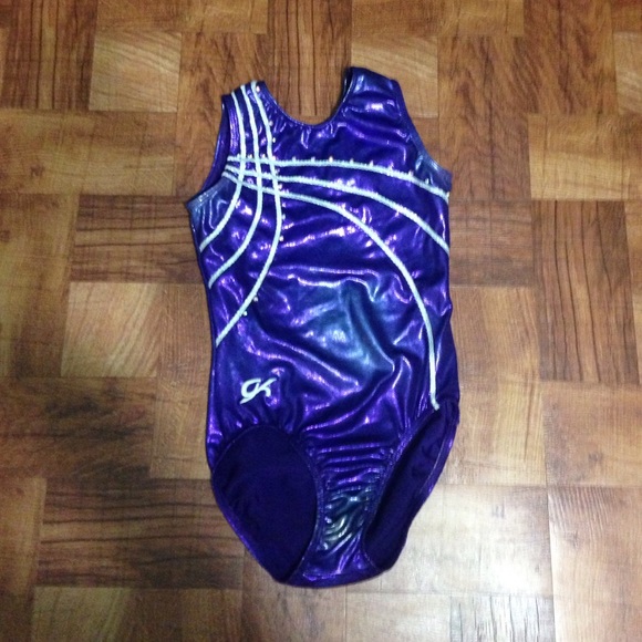 Purple gk elite leotard AS