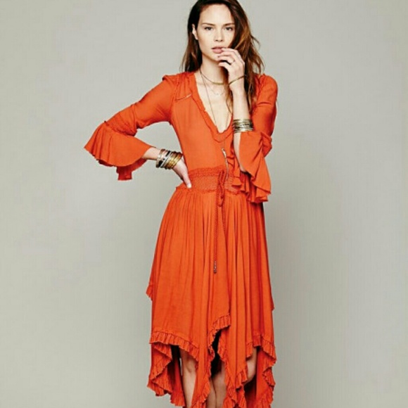 Free People Roomy Ruffle Dress