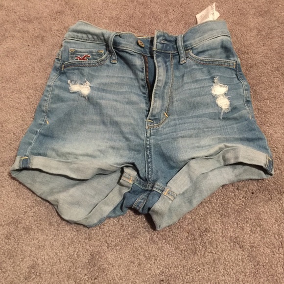 Hollister Pants - Hollister light washed denim high wasted shorts