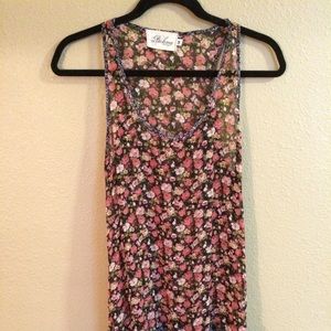 Floral tank top dress