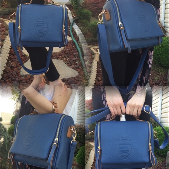 PU leather shoulder/cross body/top handle bag - Picture 2 of 4