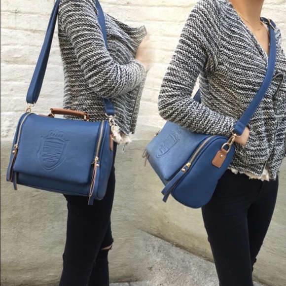 PU leather shoulder/cross body/top handle bag - Picture 3 of 4