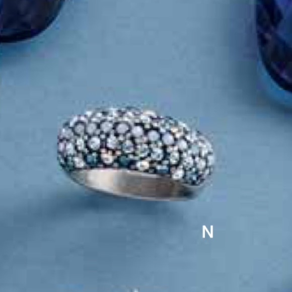 Lia Sophia Indiglow Cut Crystal Ring RETIRED