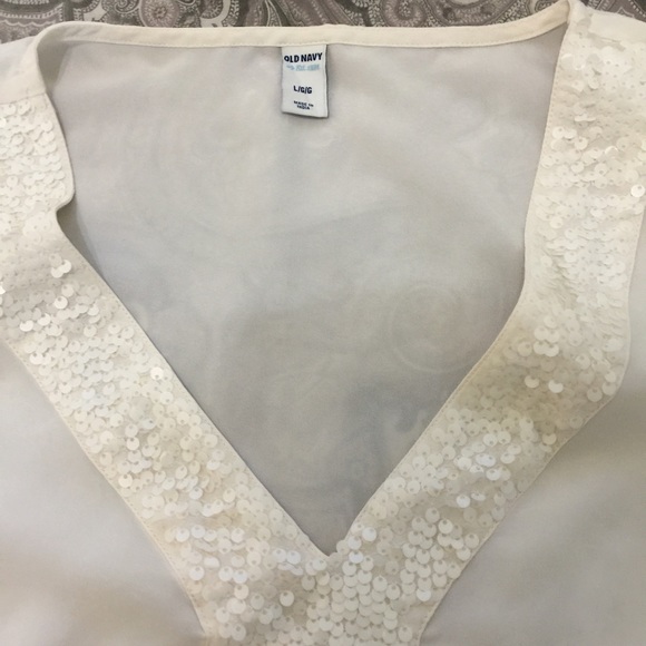 Old Navy Sequin Sleeveless Blouse