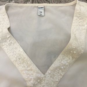 Old Navy Sequin Sleeveless Blouse