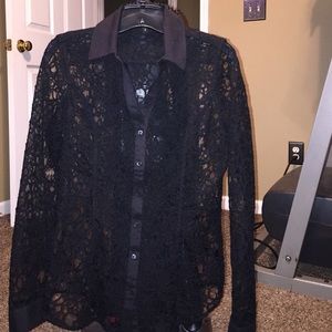 Express all lace top