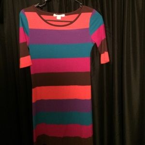multi color fall dress