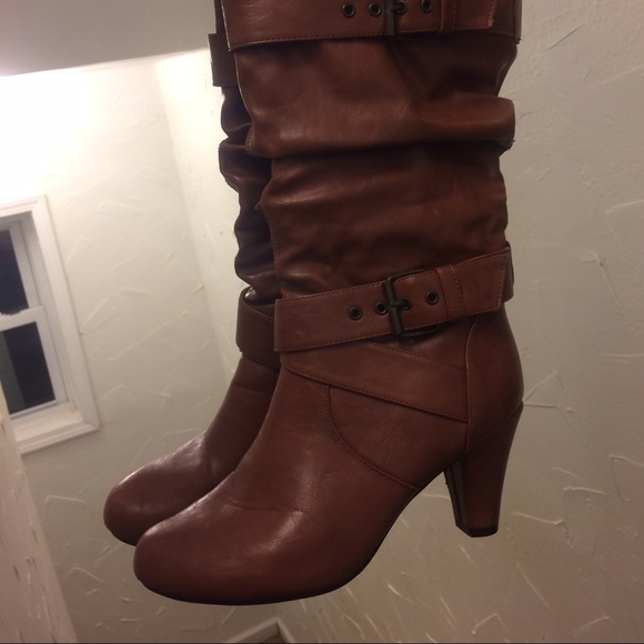Madden girl brown boots.