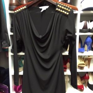 BCBG short and sexy black mini dress