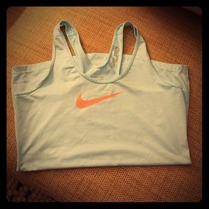 Nike dry fit work out shirt. Light blue.