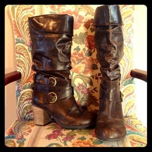 Diba Fashion Slouch Boots EUC