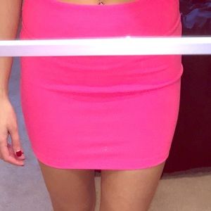 Forever 21 neon pink mini skirt