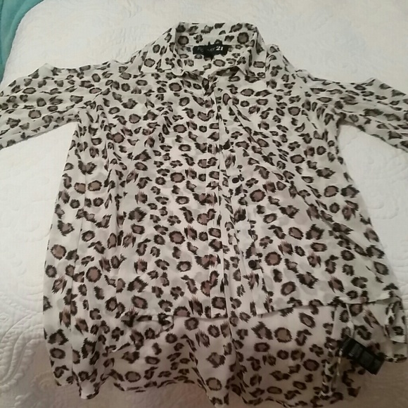 Leopard print blouse