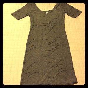 Gray detail dress