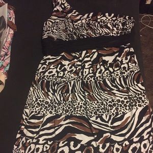 Animal print dress