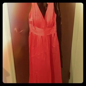 Salmon pink party dress!