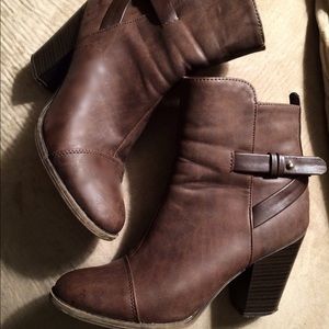 Brown booties