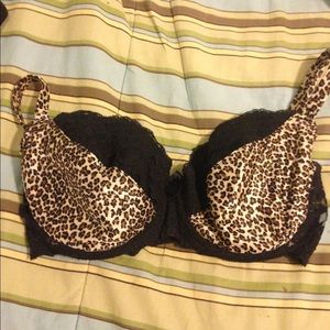 Cheetah print bra