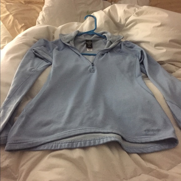 Light blue top size medium but fits small