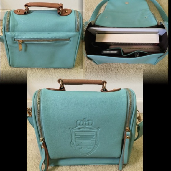 PU leather shoulder/cross body/top handle bag - Picture 4 of 4