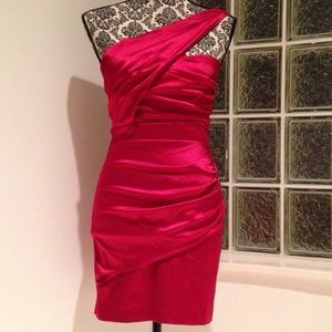 One Shoulder Speechless Dress