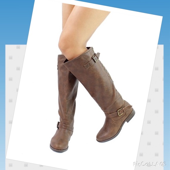 Shoes - Montage-83 Knee-High Riding Equestrian Boot Brown