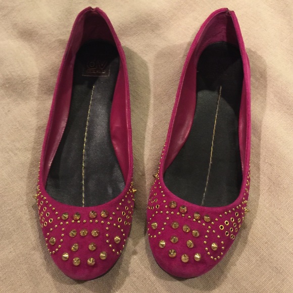 Studded Suede Flats
