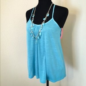 NWT blue racerback cami