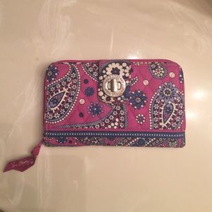 Vera Bradley boysenberry (retired pattern) wallet
