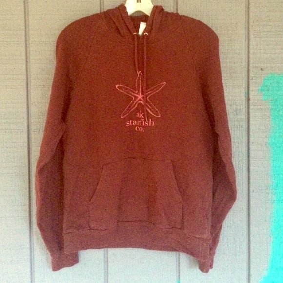 maroon ak starfish hoodie - Picture 1 of 3