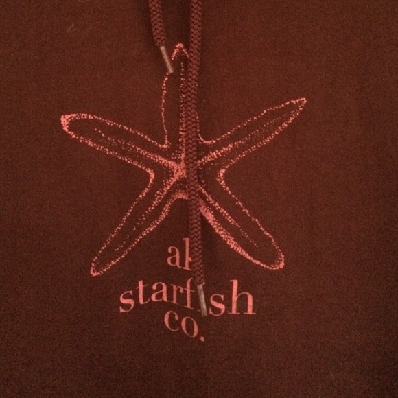 maroon ak starfish hoodie - Picture 2 of 3