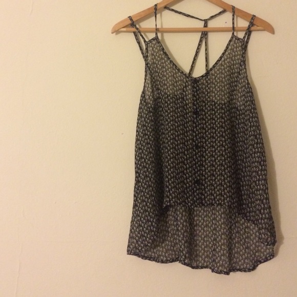 high-low floral tank.