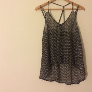 high-low floral tank.