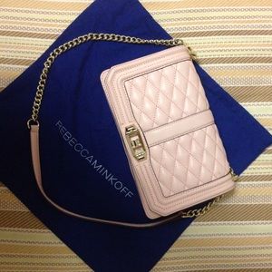 Rebecca Minkoff Love Crossbody in Pale Pink