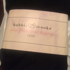 Plus size fleece lined leggings