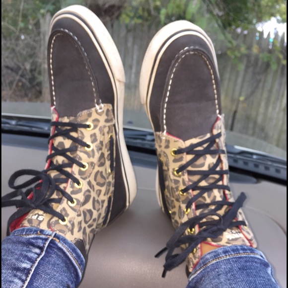 Cheetah Sperry Boots