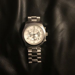 Michael Kors Silver Runway Watch