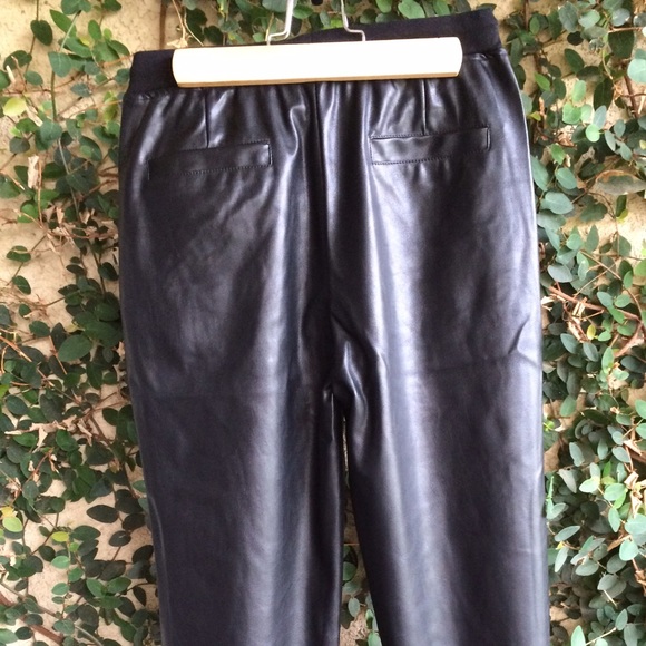 Faux leather joggers - Picture 3 of 5